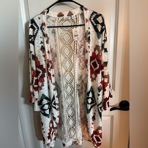 NWT Ladies Aztec coverup Size XL